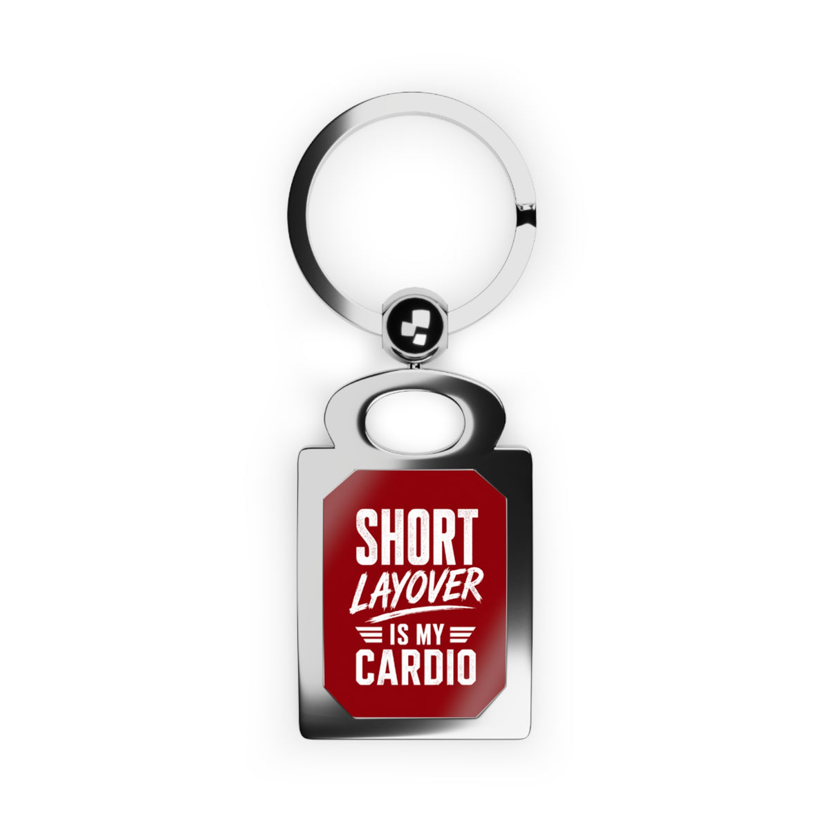 Short Layover - Rectangle Keyring