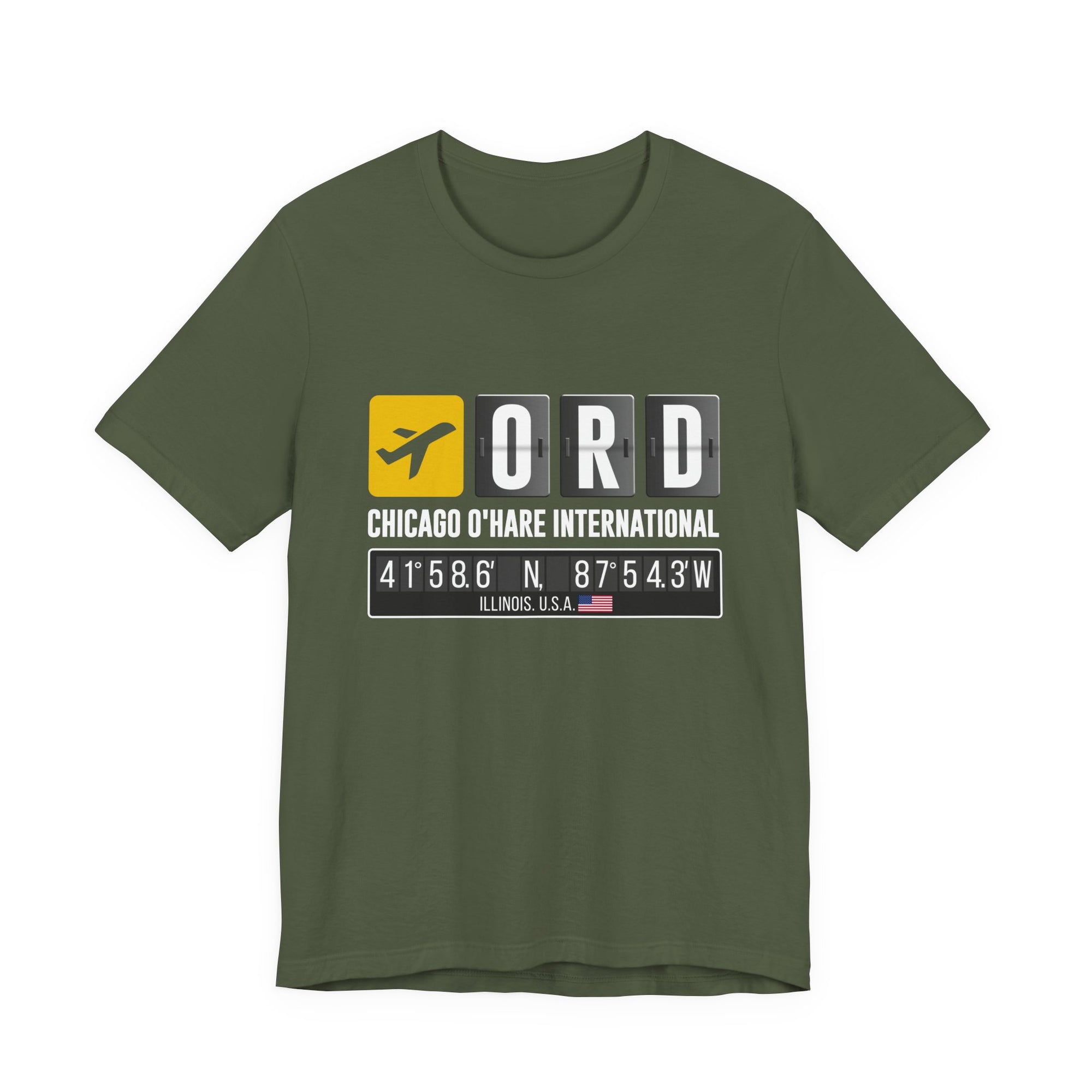 ORD Chicago O'Hare International Airport - Unisex Jersey Tee