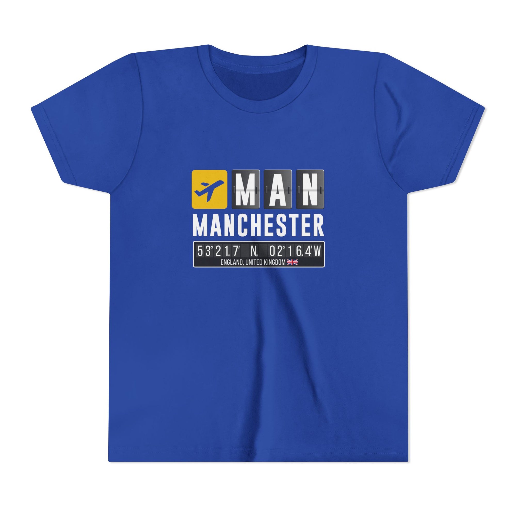 MAN Manchester Airport UK    - Unisex Youth Short Sleeve Tee